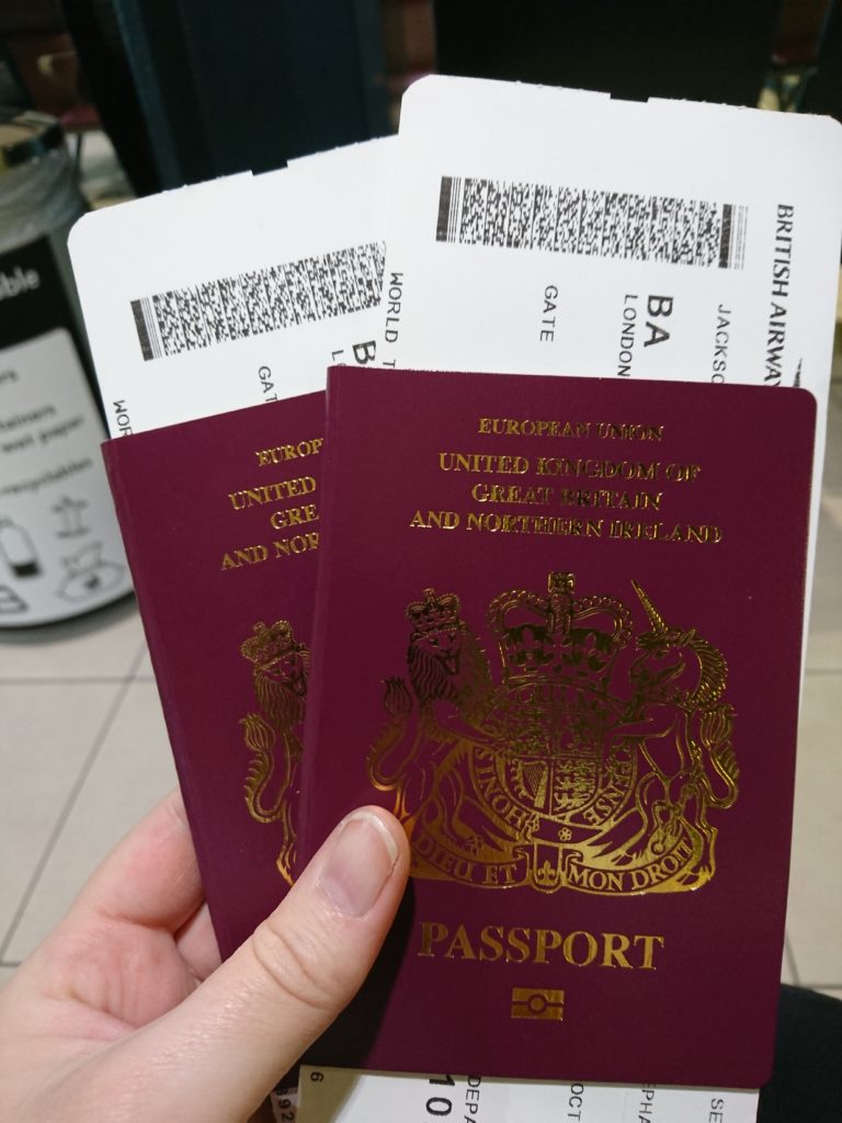passports, boarding cards, travel documents for moving abroad