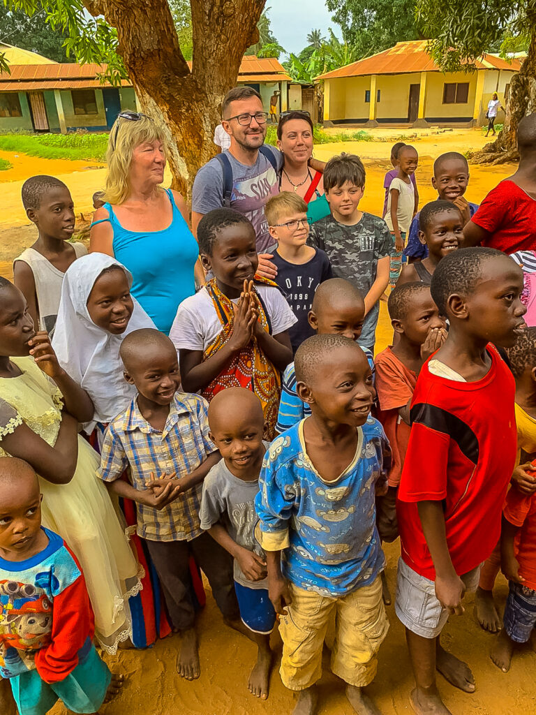 Our family on a village Safari in Kenya