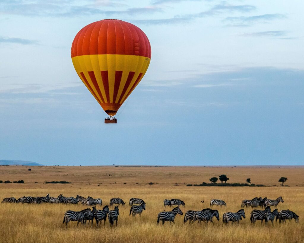 Hot air Balloon Safari over the African bush